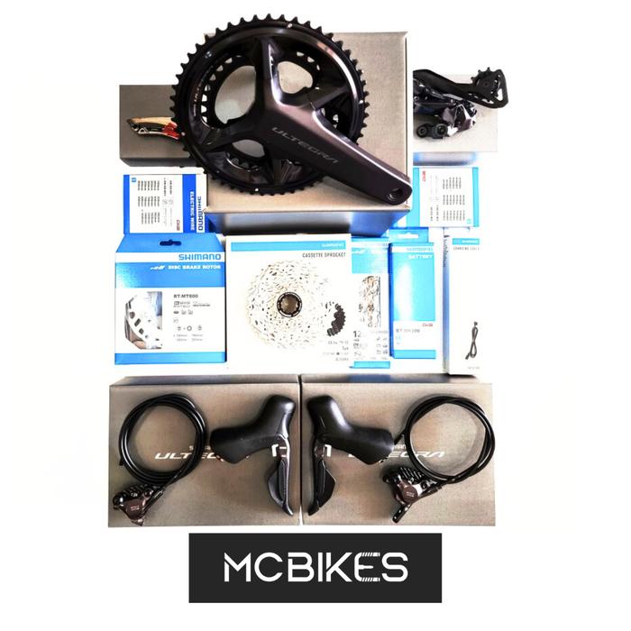 SHIMANO Ultegra Di2 R8170 12 Speed Disc Brake Wireless Groupset 165, 50T  34T
