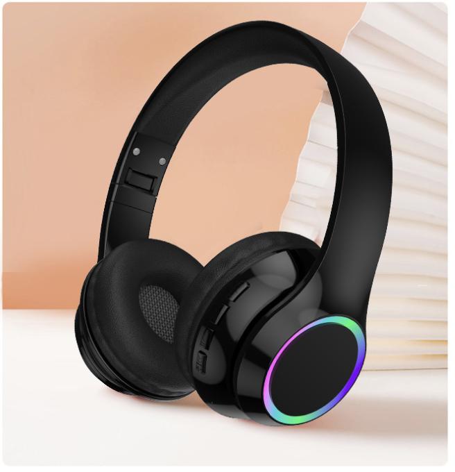 Gambar Headphone RGB | Headset Gaming - Bluetooth Wireless Gaming – High Resolution Digital Audio - Hitam dari MrMaid Store undefined Tokopedia