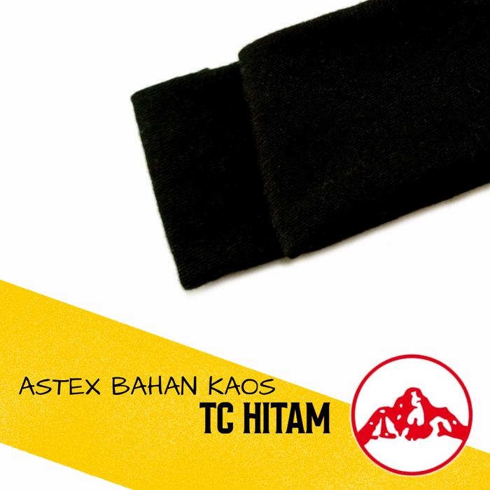 Gambar Kain TC 24s Per KG|Bahan Kain Kaos Teteron Cotton - Hitam, Menggunakan RIB dari Astex bahan kaos undefined Tokopedia