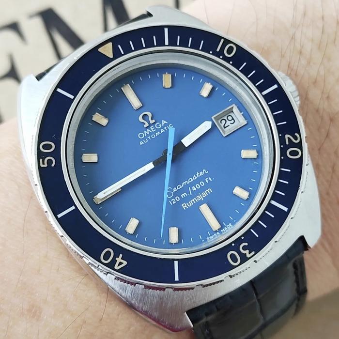 Rare Vintage Omega Seamaster120 Diver Automatic Blue Dial