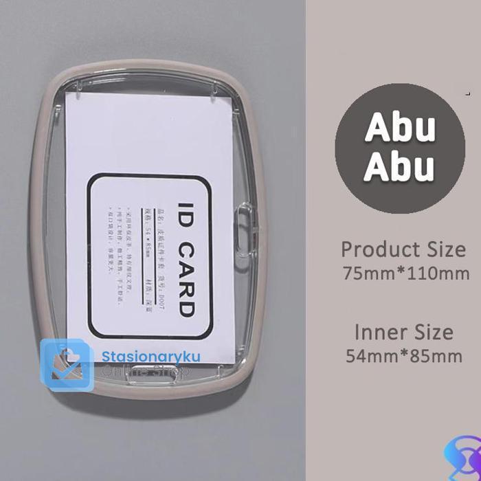 Gambar Casing Tempat ID Card Karet/Card holder Transparent Badge ID Card casing Kartu pegawai-Suning Mall Terjangkau - Abu-abu dari Stationaryku_NEW undefined Tokopedia