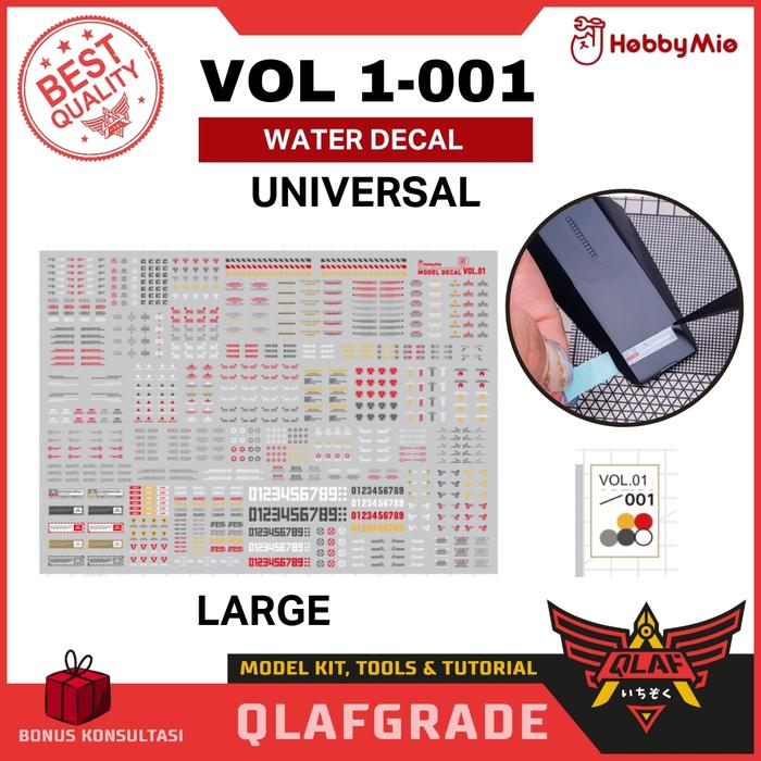 Gambar DECAL GUNDAM UV Vol 1 - 1/100 1/144 1/60 1/48 MG HG RG PG High Res. Hi Quality water slide decal stiker sticker scale model kit gundam hobby mio varian - 001 dari Wahkhilaf undefined Tokopedia
