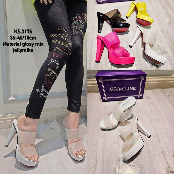 Gambar Sepatu heels 10 cm code 3176 super ringan - Putih, 37 dari Sinlen09 undefined Tokopedia