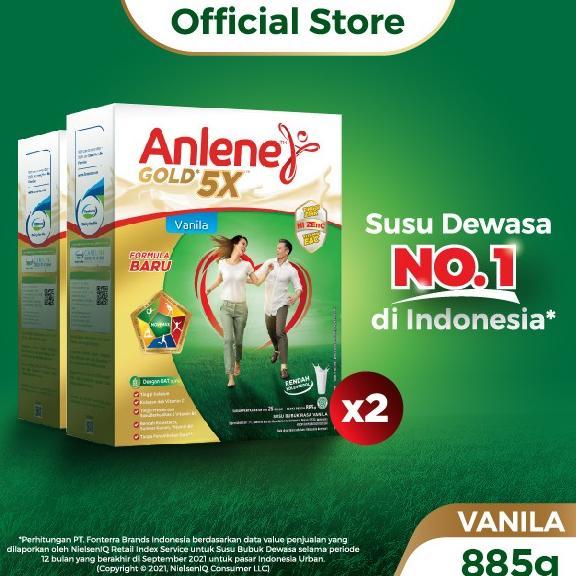 Gambar READY!! Anlene Gold 5X Susu Bubuk Vanilla 2 x 850g-Tulang, Sendi & Otot dari Malki_Sh0p undefined Tokopedia