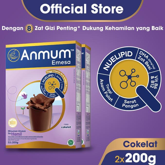 Gambar READY!! Anmum Emesa Susu Bubuk Cokelat 2 x 200g - Minuman Ibu Hamil dari Malki_Sh0p undefined Tokopedia