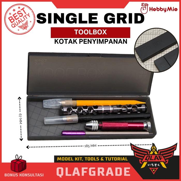 Gambar Tool Box Hobby mio single double grid - kotak penyimpanan alat rakit gundam part model kit - Single Grid dari Wahkhilaf undefined Tokopedia