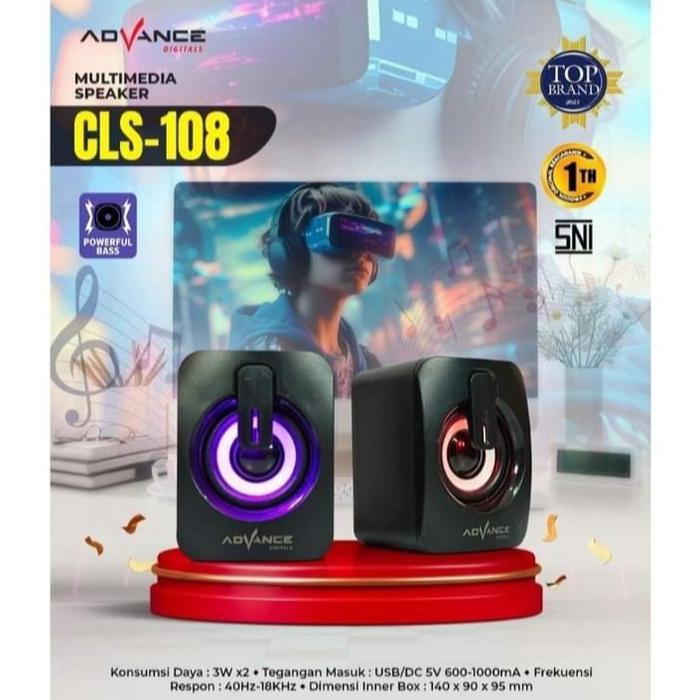 Gambar Speaker Laptop/Pc/Komputer Advance CLS 101 Speaker Mini Portable Usb - CLS 108 dari onel acc undefined Tokopedia