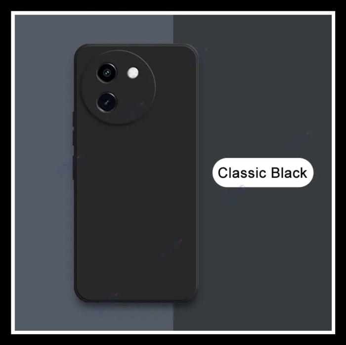 Gambar Vivo V30E 5G Case Silicone Liquid Rubber Original SoftCase Cover Microfiber Casing - HITAM., VIVO V30E 5G. dari Markas acc 88 undefined Tokopedia