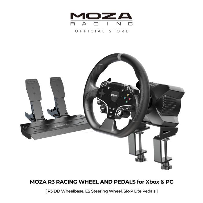Gambar MOZA Racing R3 Direct Drive Bundle Racing Steering Wheel For PC & XBOX - 2 PEDAL dari MOZA Racing ID undefined Tokopedia