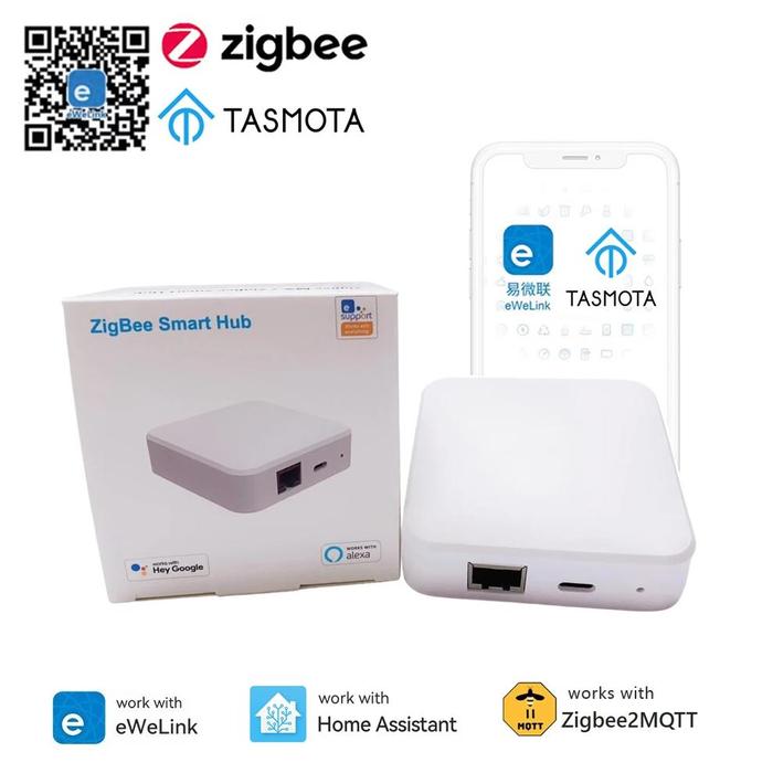 Gambar Smart Home ZigBee 3.0 Wired Gateway eWelink Hub APP Control RJ45 Ethernet Bridge Works with Sonoff Devices Tasmota Zigbee2MQTT dari FluxLane undefined Tokopedia