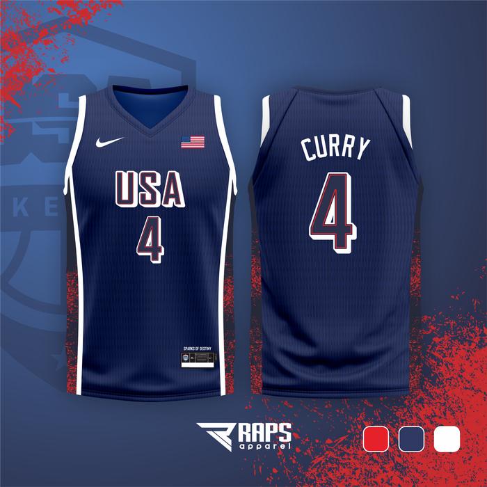 JERSEY USA BASKETBALL OLYMPIC 2024 XL, ATASAN