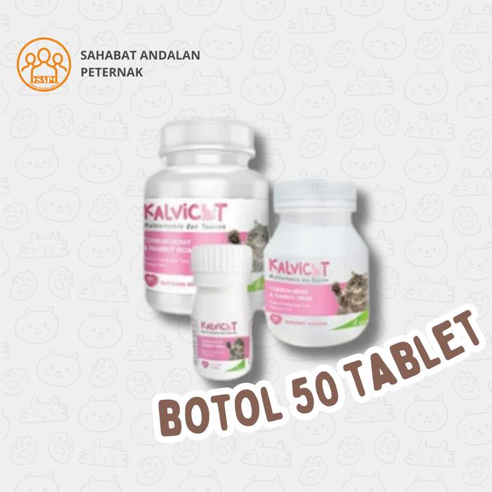 Gambar SAHABAT PETERNAK - Kalvicat Multivitamin dan Mineral Kucing 30 Tab dan 150 Tab - Botol 50 Tablet dari PT. SAHABAT ANDALAN PETERNAK undefined Tokopedia