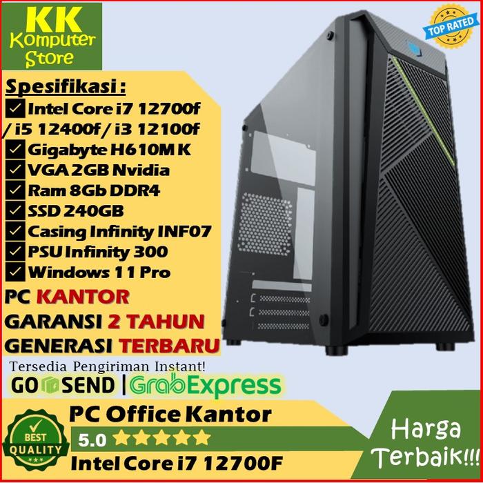 Gambar Pc Office Kantor Intel Core i7 12700 [ i7 12700F / i5 12400F / i3 12100F ] Pc Rakitan i7 12700F - i5 12400F dari kk komputer store #kkstore undefined Tokopedia