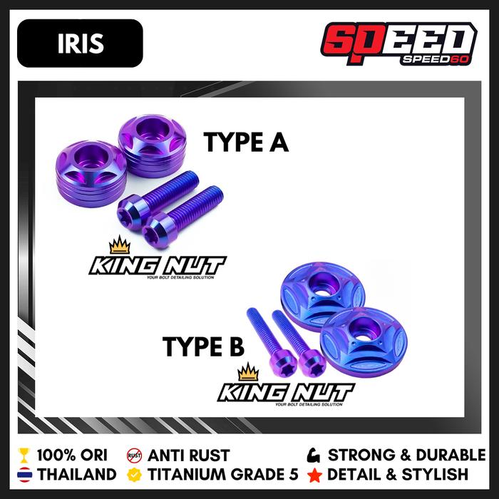 Gambar Probolt Titanium Jalu Stang Ninja R RR King Nut Grade 5 - IRIS, TYPE A dari Speed60 undefined Tokopedia