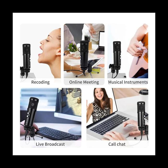 Gambar USB Condenser Microphone Computer Recording Live Equipment Voice Game for Laptop Desktop PC dari Void Projectile undefined Tokopedia