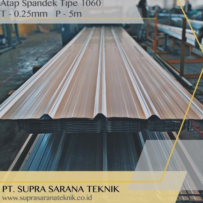 Gambar Atap Spandek 0.25 mm x 5 mtr Zincalum Galvalum SUPRADEK SNI Tipe 1060 TERLENGKAP - 0.25mm AZ50 dari GriyaMega Store undefined Tokopedia