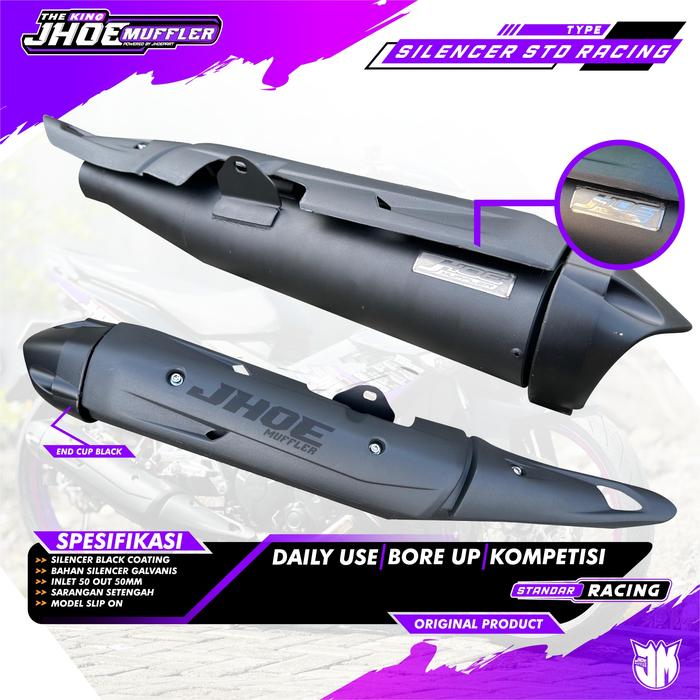 Gambar Knalpot Standar Racing HONDA SONIC GTR 150 tabung mx king Original Jhoe Muffler - NON DB KILLER dari Jhoe Part Shop undefined 4 Tokopedia