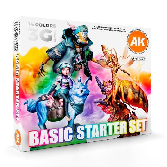 Gambar BASIC STARTED SET SELECTED BY JOSEDAVINCI COLORS SET 14 COLORS AK11775 ( CAT SAJA TANPA BOX ) - cat model kit paint dari scale figure undefined Tokopedia