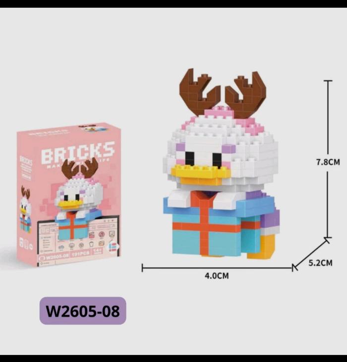 Gambar Blok Bangunan Brick Mini Karakter Donat Block Nano DIY Mainan Anak-Anak - DAISY 05-08 dari KULAK AN undefined Tokopedia