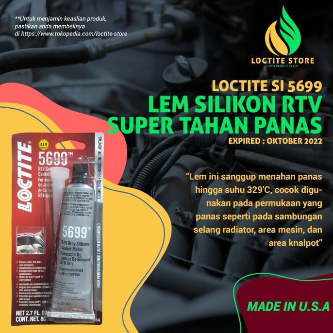 Gambar LEM SILIKON GASKET RTV UNTUK PAKING DAN RADIATOR LOCTITE SI 5699 80ML murah dari ndndndm undefined Tokopedia