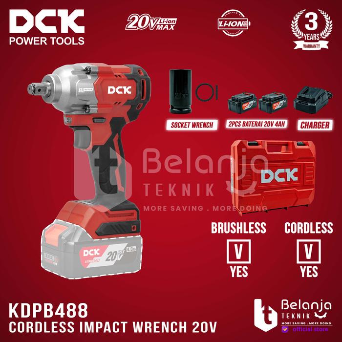 DCK 20V インパクトレンチ KDPB698(DM) 締付トルク698N·m