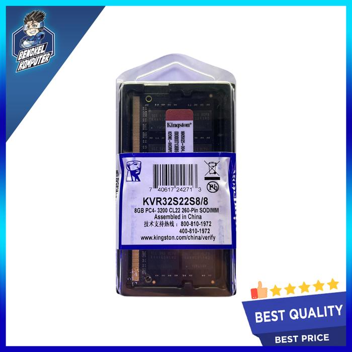 Gambar RAM KINGSTON 8GB DDR4 3200MHZ SODIMM dari bengkelkomputerptk undefined Tokopedia