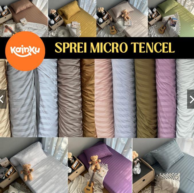 Gambar Paling Dicari Sprei Micro Tencel Kain Ku 90 100 120 140 160 180 200 Warna Lengkap ~[By:Ctz]-Tbk - 160X200X35 dari Yossy11 undefined Tokopedia