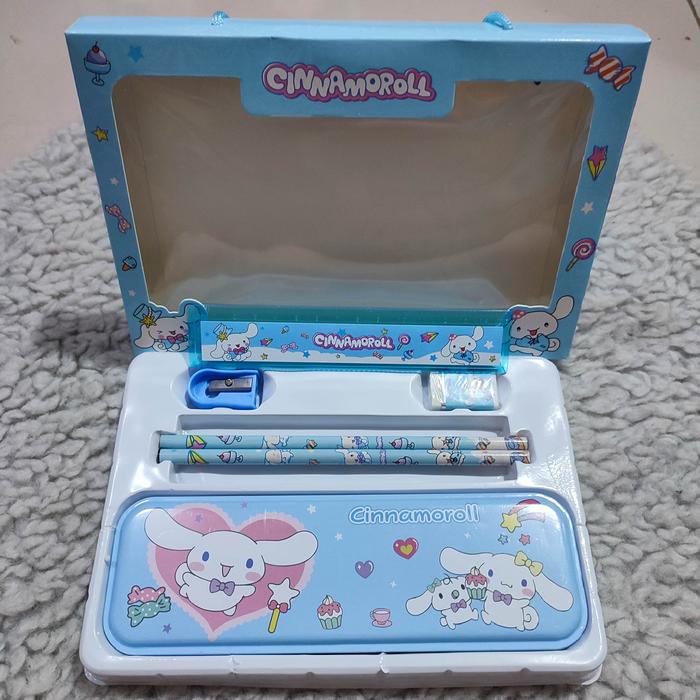 Gambar kotak pensil viral set sanrio kuromi tempat pensil hadiah anak set alat tulis - cinnamoroll dari MJS Store88 undefined Tokopedia
