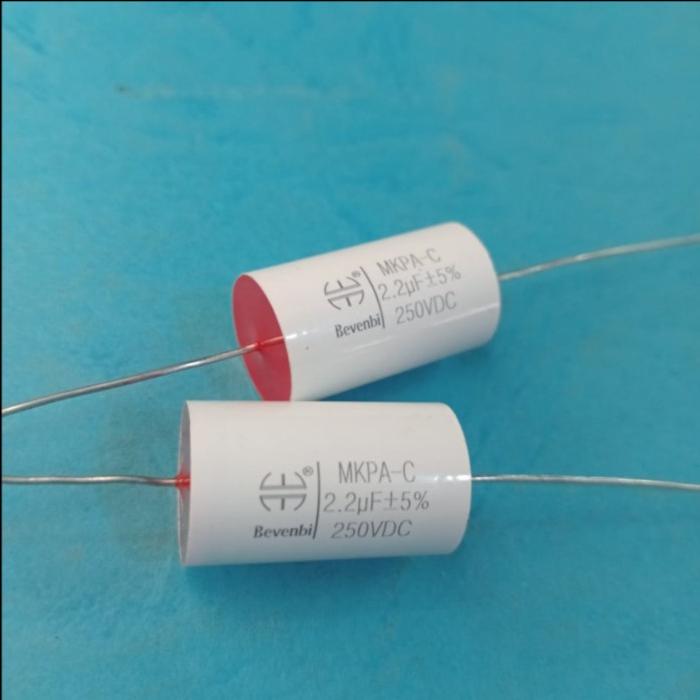 Gambar Kapasitor 2,2 uf 250v MKPA-C Bevenbi  Metalized Polypropylene Capacitor MKPA-C 2,2uf 250v untuk kebutuhan EUROPE dari Emerald Audio undefined Tokopedia