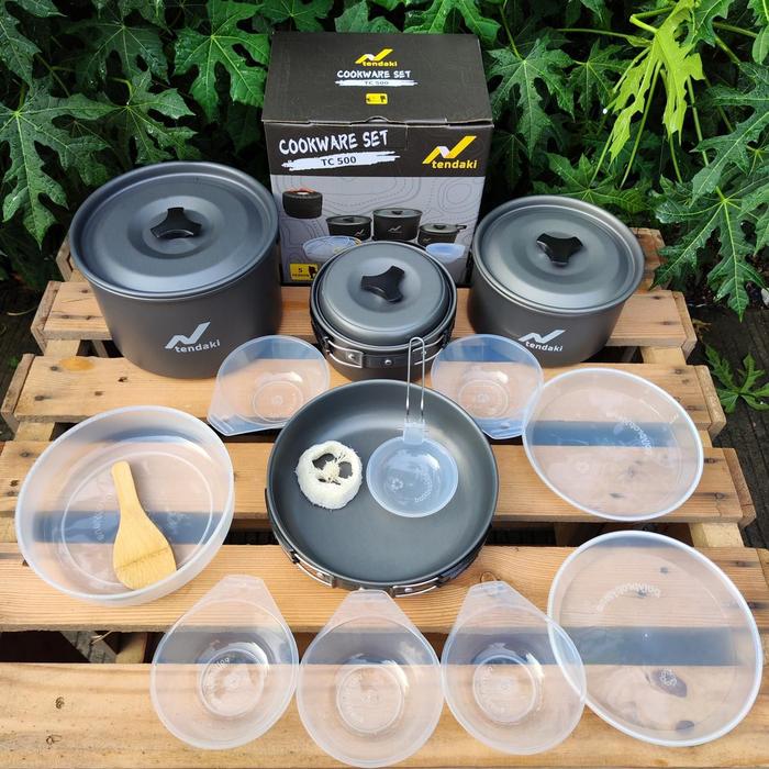 Gambar TENDAKI •Cooking Set / Cook Ware Set •TC 500 •TC 600 •TC 611 alat masak portable camping ringan aluminium - TC 500 dari TENDAKI undefined Tokopedia