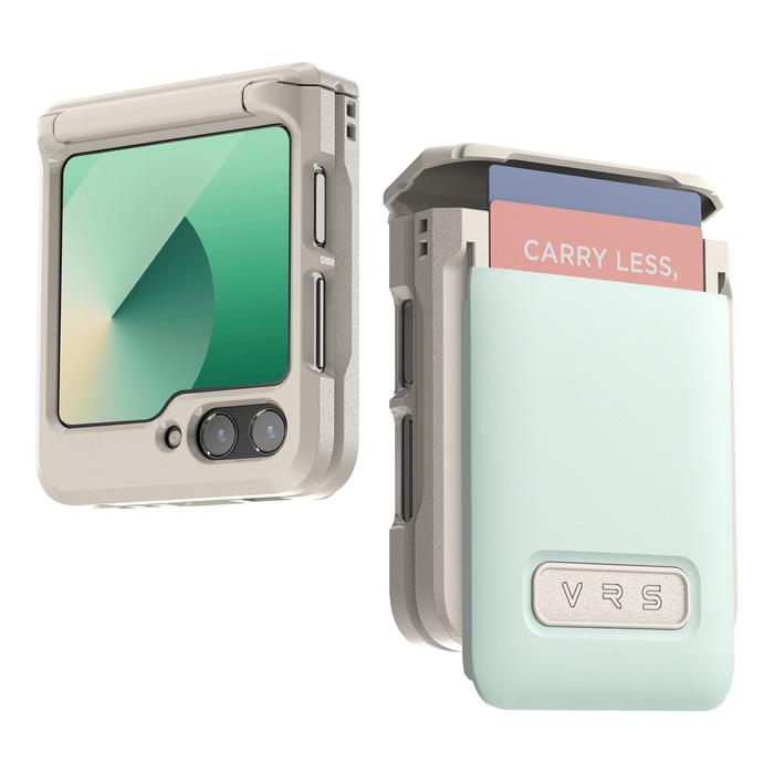 Gambar Case Samsung Galaxy Z Flip 6 VRS Design D Wallet Orb Pebble Kickstand Casing - Green Pebble dari GET-WID undefined Tokopedia