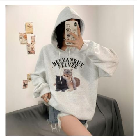 Jual Hoodie CAT LOVERS Cute (S 6XL) Jaket Korean Ulzzang Style