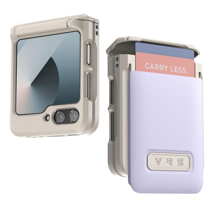 Gambar Case Samsung Galaxy Z Flip 6 VRS Design D Wallet Orb Pebble Kickstand Casing - Purple Pebble dari GET-WID undefined Tokopedia