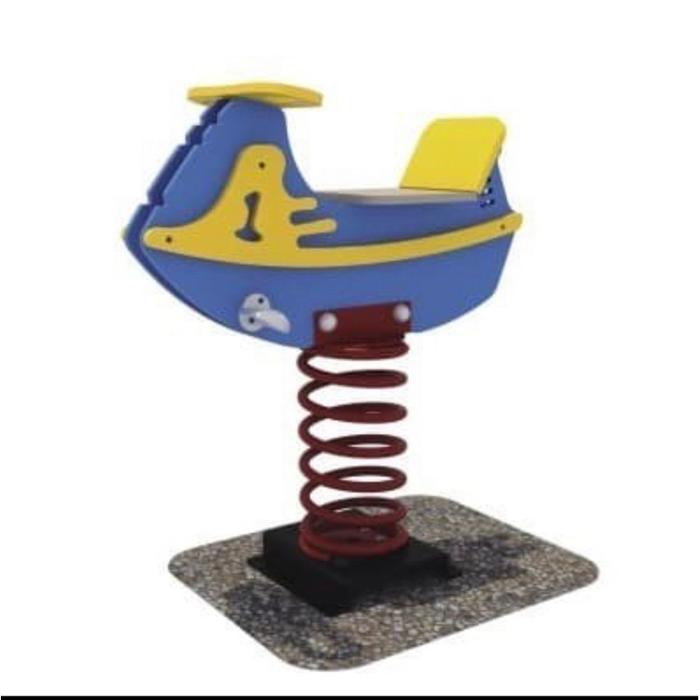 Gambar KUDA KUDAAN JUMBO MODEL BUNGA SPRING RIDER PLAYGROUND JUNGKAT - Pesawat dari vbshopper undefined Tokopedia
