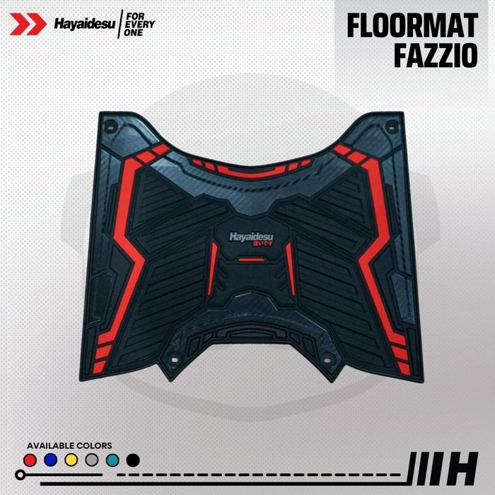 Gambar Hayaidesu Yamaha Fazzio Karpet Motor Floor Mat - Karpet Motor Anti Slip Premium - Merah dari Hayaidesu Indonesia Kab. Tangerang Tokopedia