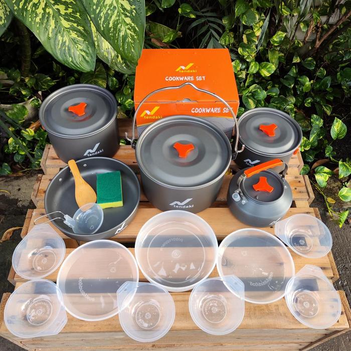 Gambar TENDAKI •Cooking Set / Cook Ware Set •TC 500 •TC 600 •TC 611 alat masak portable camping ringan aluminium - TC 611 dari TENDAKI undefined Tokopedia