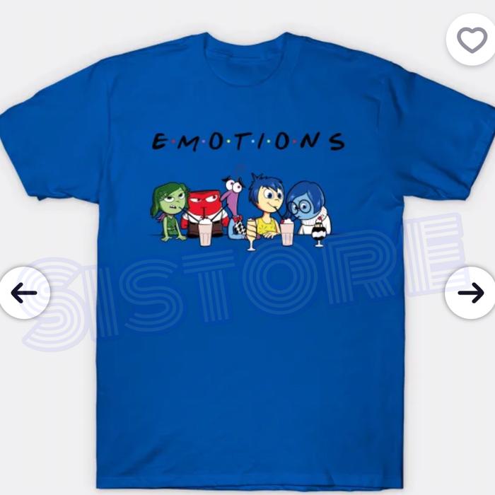 Gambar Kaos Inside Out Emotions joy anger sadness InsideOut 2 Tshirt unisex - Biru, XXXL / 3XL dari Sistore Jkt undefined Tokopedia