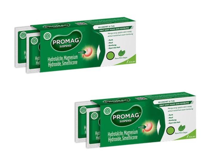 Gambar Promag Obat Maag Suspensi  7 Ml- 6 Sachet dari Mitrasana undefined Tokopedia