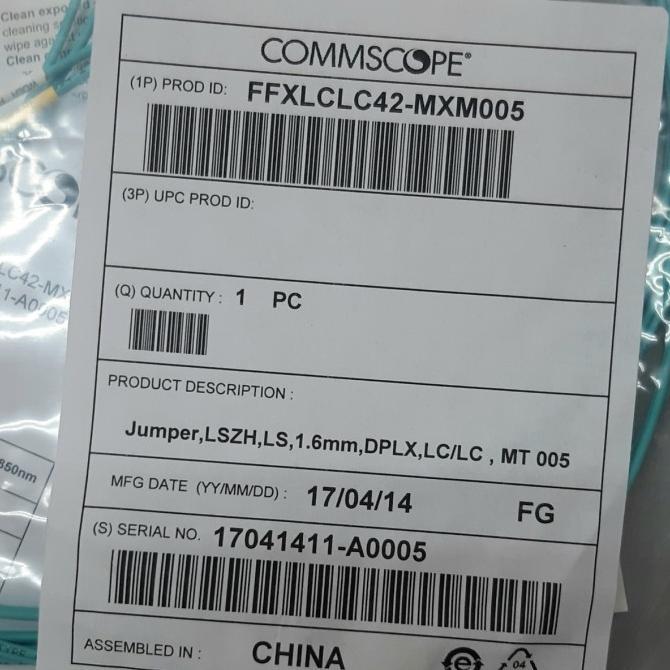 Jual 100%new produk commscope systimax fo patch cord lc lc 5m mm om3 ...