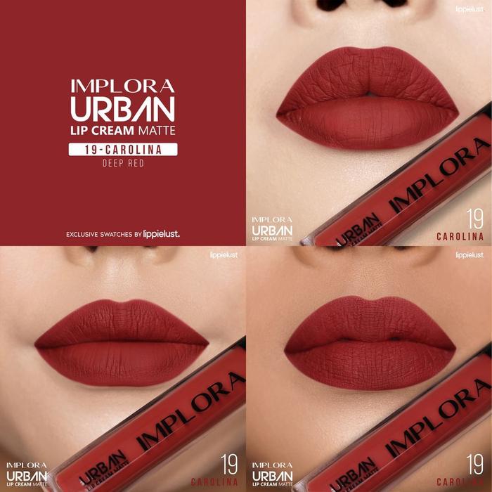 Gambar Implora Urban Matte Lip cream | Implora Lip Cream Lipstick - 19 Carolina dari MYU Cosmetic undefined Tokopedia