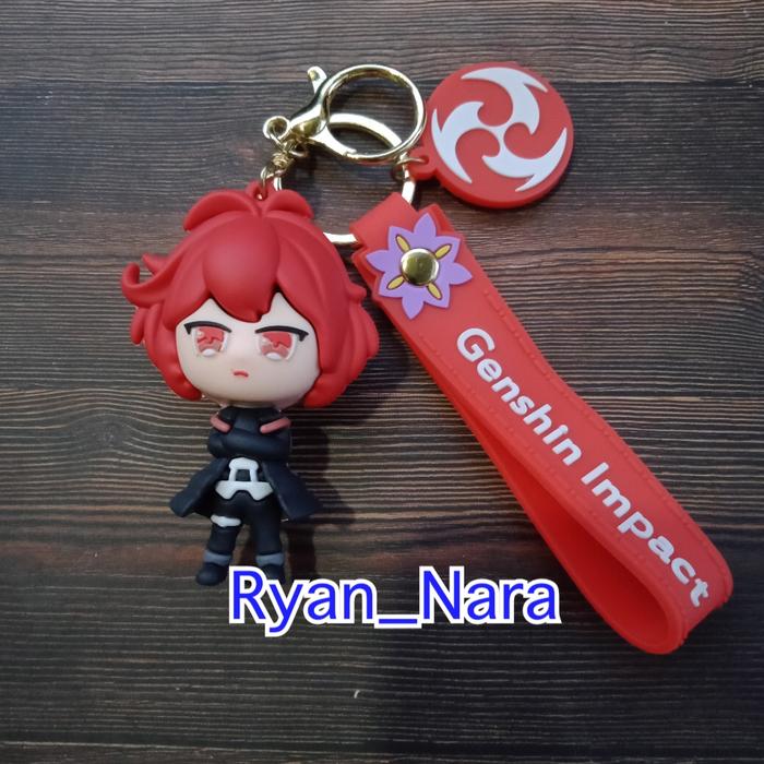 Gambar Gantungan Kunci Anime Karakter Genshin Impact 3D Riyan Nara - Diluc dari Riyan_Nara undefined Tokopedia