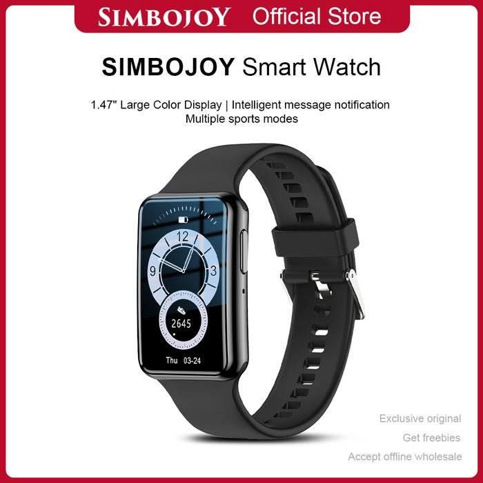 Gambar SIMBOJOY Smart watch C6PLUS Bluetooth Call Alarm Clock Large Screen - Hitam dari simbojoywatch undefined Tokopedia