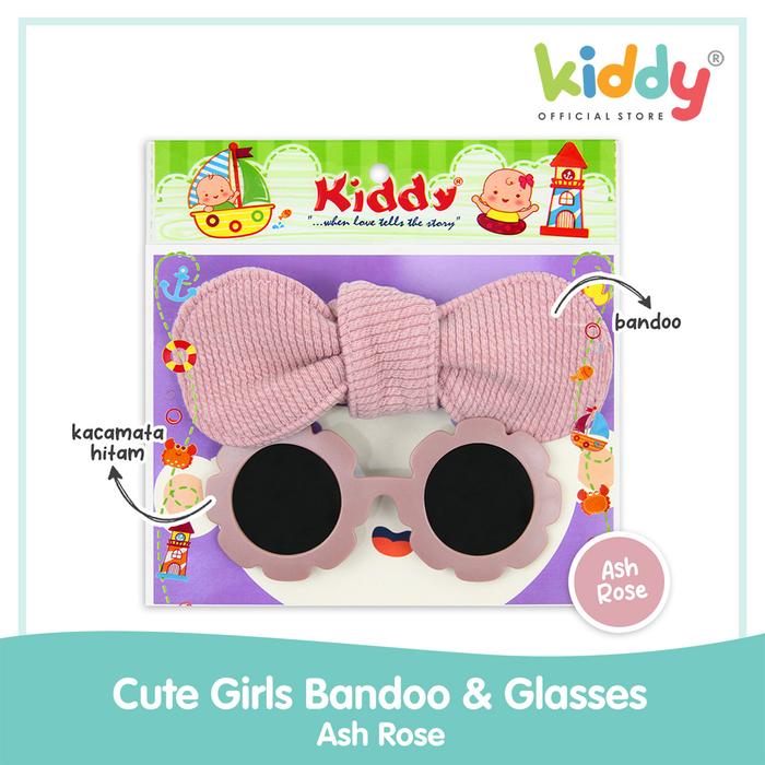 Gambar Kiddy Baby Cute Girls Bandoo & Glasses / Bando Bayi Dan Kacamata Bayi 47013 Baby Blue Ash Rose Popok - Ash Rose dari Bayi Kiddy Kota Tangerang Tokopedia