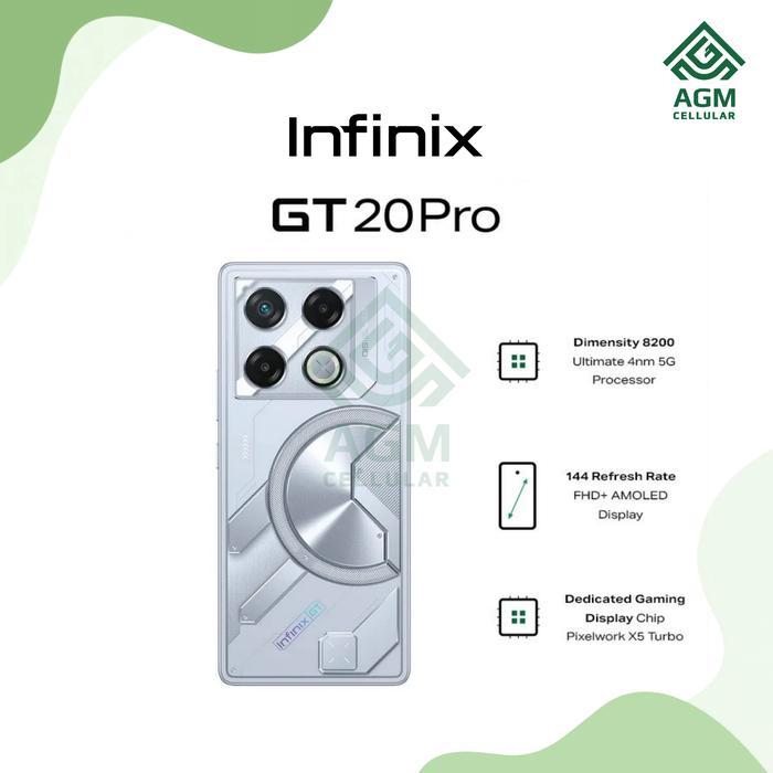 Gambar HANDPHONE INFINIX GT 20 PRO 5G RAM 12GB/256GB | 8GB/256GB (Mecha Blue, Mecha Orange, Mecha Silver) - Mecha Silver, 8GB/256GB dari AGM Cellular undefined Tokopedia