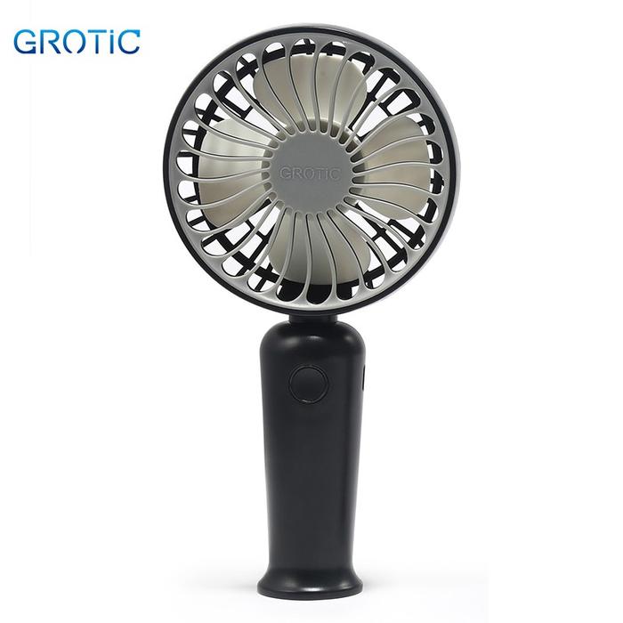 Gambar Grotic Kipas Angin Portable Genggam Rechargeable USB Fan 3 Speed - Hitam dari Grotic Official Store undefined Tokopedia