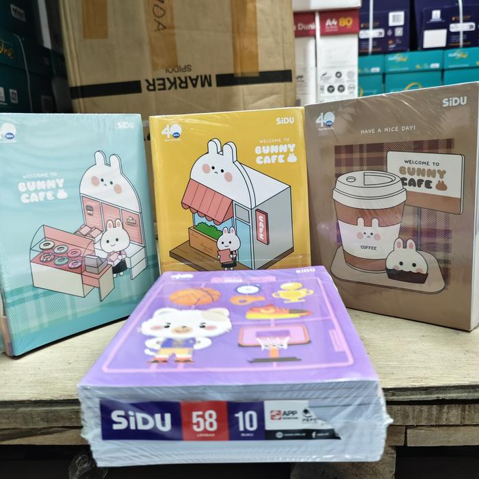 Gambar buku tulis sidu 58 lembar (1 Pak / 10 pcs) dari Xeven99 undefined Tokopedia