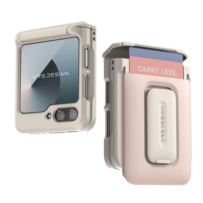 Gambar Case Samsung Galaxy Z Flip 6 VRS Design D Wallet Orb Pebble Kickstand Casing - Pink Orb dari GET-WID undefined Tokopedia