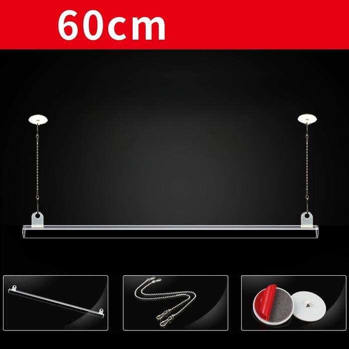 Gambar 60/80cm Hanging Stand Stainless Steel Hanging Banner Gantung Alat Gantung Poster Wall Mount - 60CM dari Mengirim-mall undefined Tokopedia