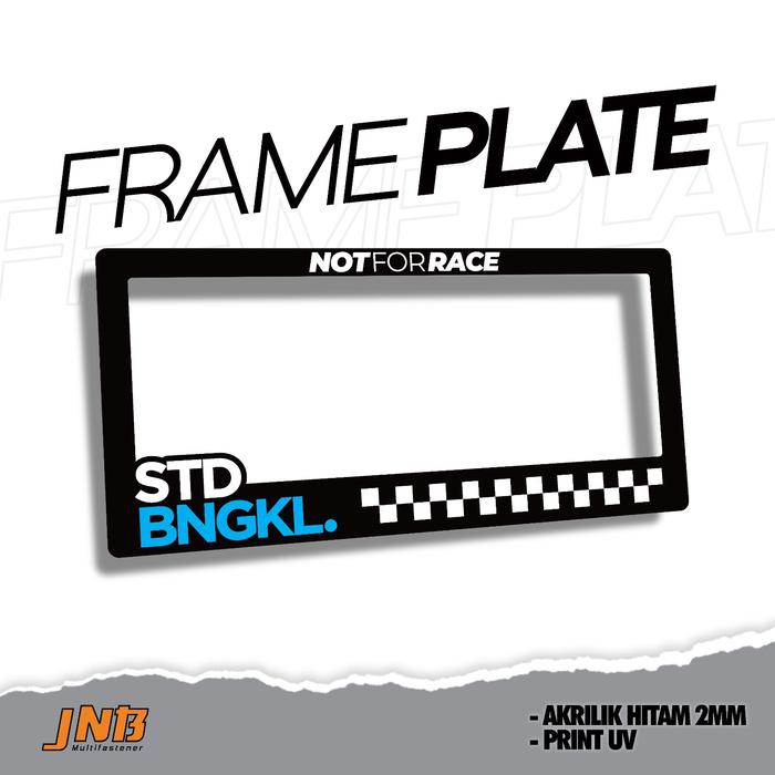 Gambar Frame Plat Nomor Acrylic Ukuran Standar Moon Eyes Vario Beat Mio Lexi Aerox Nmax Print UV Custom Universal Semua Motor - STD BENGKEL dari JnBMultifastener undefined Tokopedia