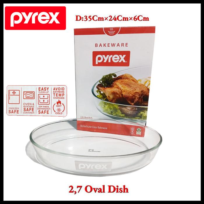 Jual Pyrex Glass Bakeware Oval Dish Kota Administrasi